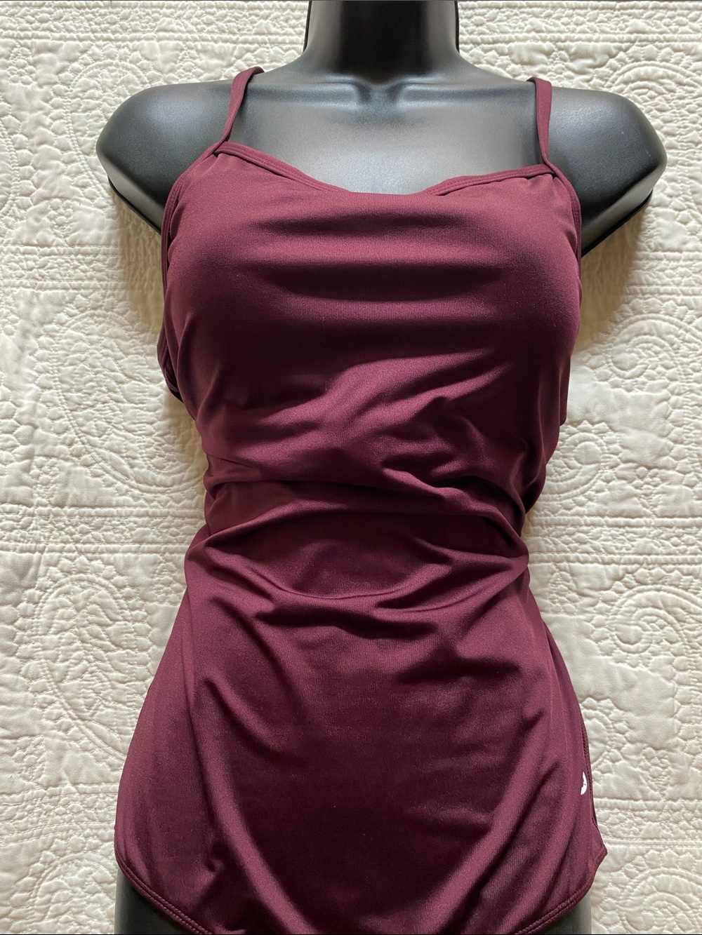 Modest Baleaf Women's One-Piece Swimsuit in Burgundy size 38